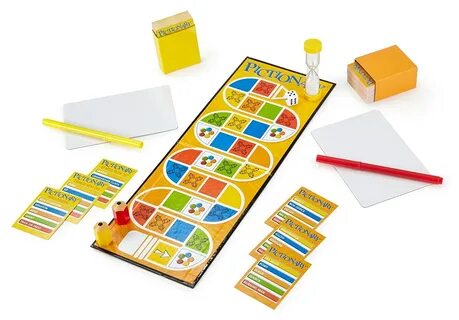 Mattel Games DKD49 Pictionary Quick-Draw Guessing Game with 