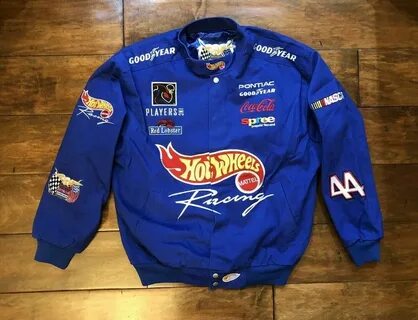 Vintage Kyle Petty #44 Hot Wheels Racing Jacket Mens Large N