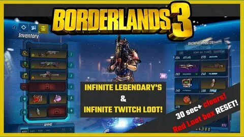 BORDERLANDS 3 INFINITE LEGENDARY AND TWITCH LOOT! FAST GIGAM
