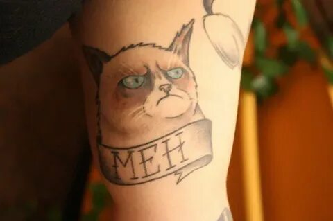 35+ Awesome Grumpy Cat Tattoos