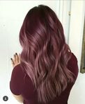 Шоколадно фиолетовый цвет волос фото