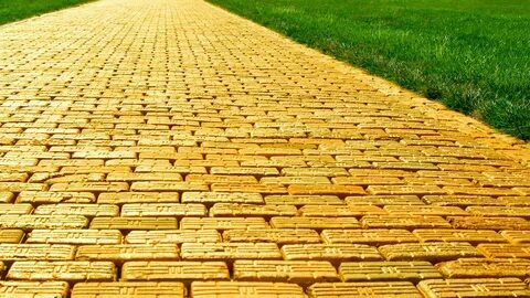 Image result for yellow brick road Wizard of oz, Brick road,