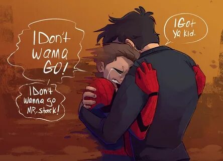 Resultado de imagen para Tony stark and Peter Parker fanart 