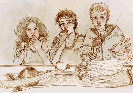 ART: Hermione, Harry and Ron: glockart - ЖЖ