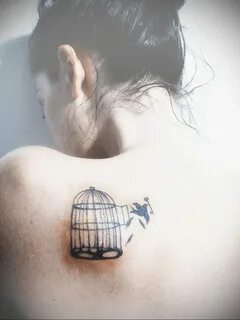 фото тату птица в клетке 02.01.2019 № 056 -bird cage tattoo-