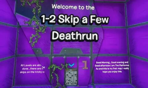 1-2 SKIP A FEW DEATHRUN - Fortnite Creative Map Codes - Drop