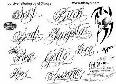 Tattoo Cursive Letters - adrianatudem tattoo