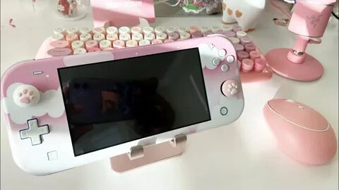 Kawaii Pink and White Nintendo Switch Lite - Nintendo Switch