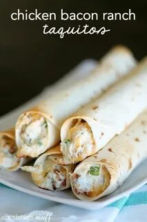 Baked Chicken Bacon Ranch Taquitos Recipe Taquitos recipe, F