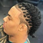 Locs Updo With Line Up Dread hairstyles for men, Dreadlock h