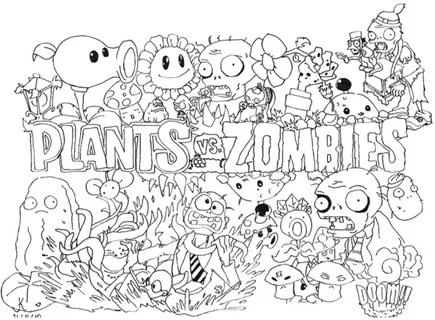 Pvz Coloring Pages - Coloring Home