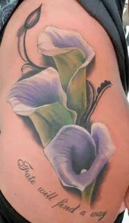 26 Sweet Calla Lily Tattoo - CreativeFan Calla lily tattoos,