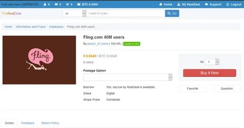 Hacker Selling Over 40 Million Accounts from Fling.com Adult