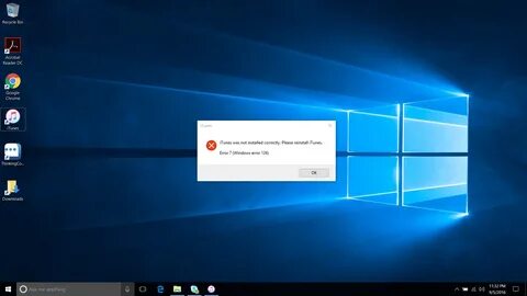 Windows 10 Please reinstall itunes error . - Apple Community
