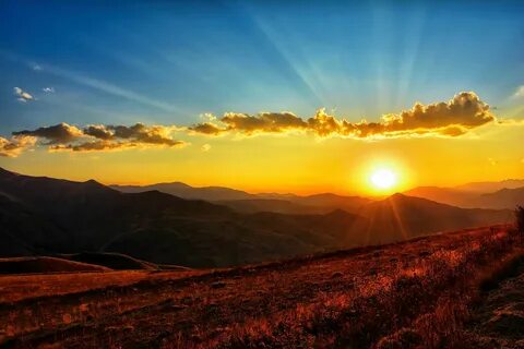 Free Image on Pixabay - Sunset, Dawn, Nature, Mountains Beau