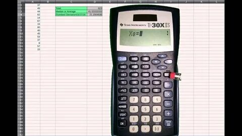 Standard Deviation Calculator Ti-30x Iis - GUWRMS