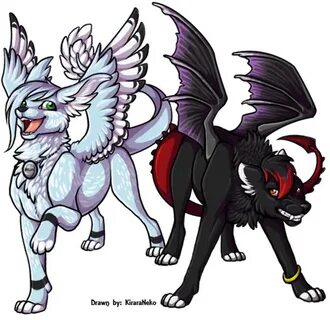 Wolf Pups Anime With Wings - Фото база