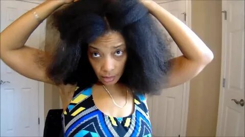 Perm rod set on Natural Hair - YouTube