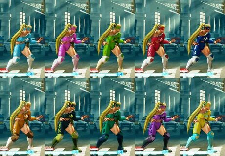 Street Fighter 5 alt. costume color gallery for Chun-Li, Cam