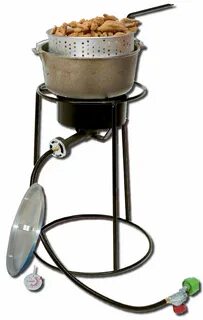 King Kooker Outdoor Cooker Package with Cast Iron Pot & Revi