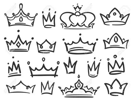 Couple King And Queen Crowns Drawings - img-uber