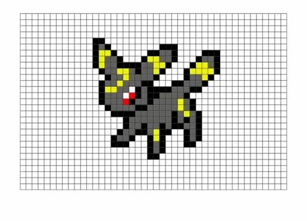 Pokemon Umbreon Pixel Art Pixel Art Pokemon Umbreon - Pokemo