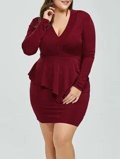 Peplum Dress Plus Size Online Sale, UP TO 66% OFF