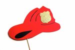 Photo Booth Props Firefighter Helmet with GLITTER badge Etsy