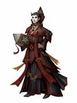Female Human Cleric of Asmodeus - Pathfinder PFRPG DND D&D 3