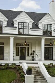 53 White House Black Window Exterior Ideas - Sebring Design 