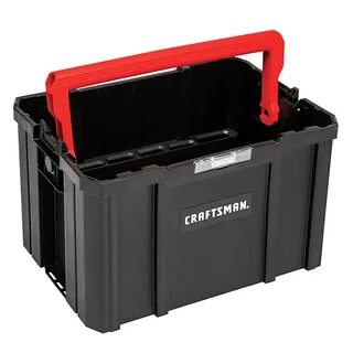 CRAFTSMAN Open System Tote with Handle - Black and Red CMST1