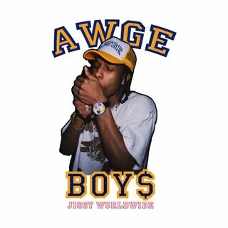AWGE BOY$ Men's T-Shirt JIGGY Worldwide