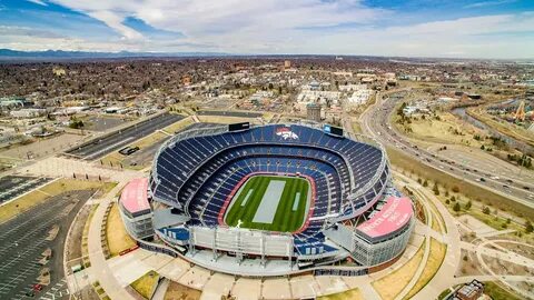 Aerial Drone Photos of Mile High Stadium - Denver Broncos