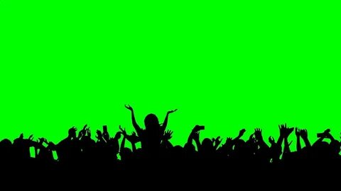 Concert Crowd Green Screen 4k