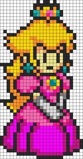 Peach Kandi Pattern Pixel art pattern, Minecraft pixel art, 
