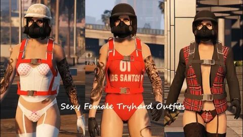 GTA 5 Online - Sexy Female Tryhard Outfits (plus two random 