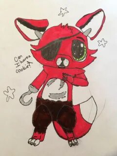 Cute version of foxy the pirate BTW I DID NOT DRAW THIS ALL 