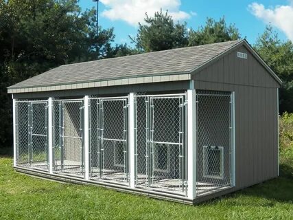 Four unit dog kennel by Waterloo Structures Dog kennel outdo
