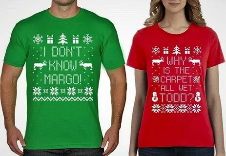 Футболка TODD & MARGO Couples T-shirt Christmas and Vacation