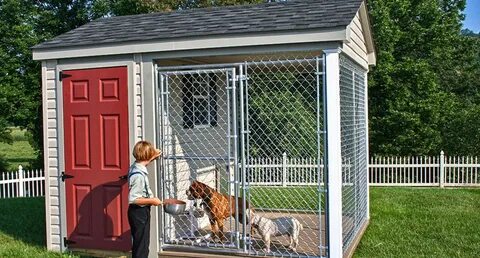 Dog Kennels, Dog Houses & Dog Pens Dog kennel outdoor, Build