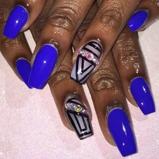 81 Cool Royal Blue Nail Art Design Ideas For Trendy Girls