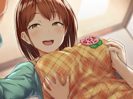 Safebooru - 1girl aoi chizuru apron bangs blush breast grab 