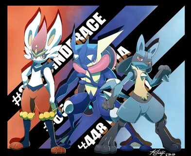 Kivwolf в Твиттере: "Cinderace, Greninja, and Lucario! #Poke