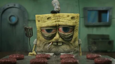 Wallpaper Sponge Bob, Tired Spongebob, Squidward, SpongeBob 