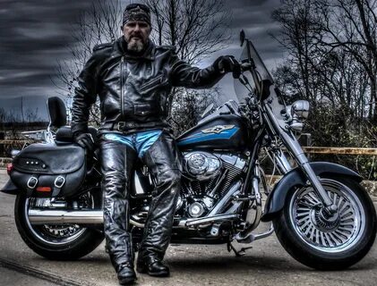 Harley Biker HDR portrait by Roger Younce Photography Daddie