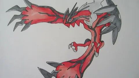 Tutorial How to draw Yveltal from Pokemon Y イ ベ ル タ ル - YouT