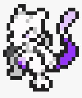 Transparent Mewtwo - Pixel Art Pokemon Mewtwo, HD Png Downlo