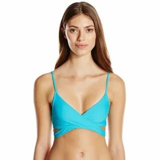 LSpace Women's Chloe Wrap Bikini Top ($40) ❤ liked on Polyvo