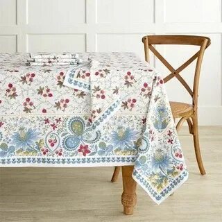 Berry Meadow Tablecloth #williamssonoma Table cloth, Table t