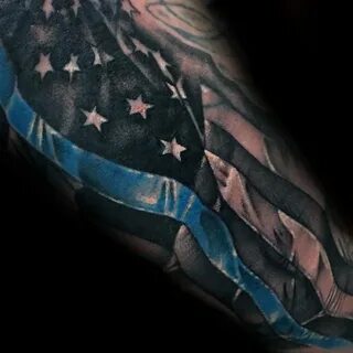 73 Most Wonderful Thin Blue Line Tattoo Designs Made By Thin